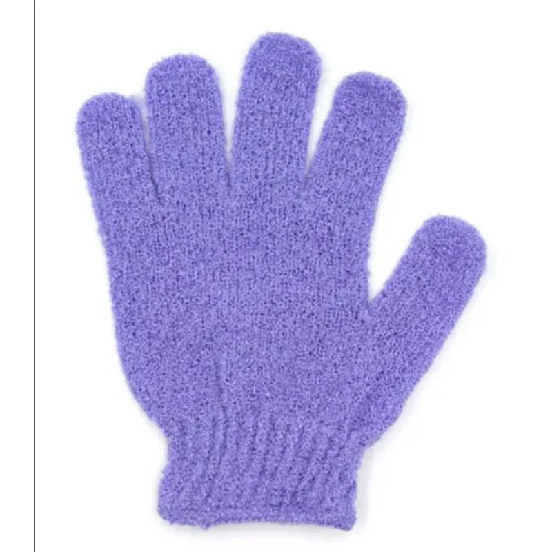 Lot de 2 gants exfoliants pour le bain, avec éponge de massage résistante pour le corps, pour laver et hydrater la peau.