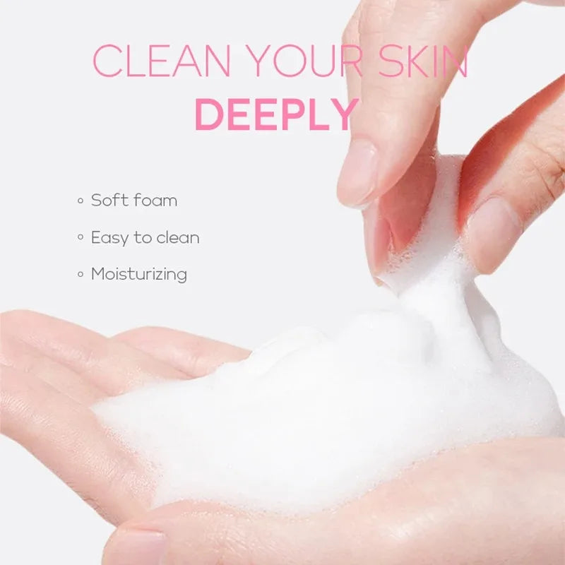 Nettoyant visage à la vitamine C, nettoyant en profondeur, hydratant, éliminateur de points noirs, soin du visage, mousse nettoyante, soin de la peau