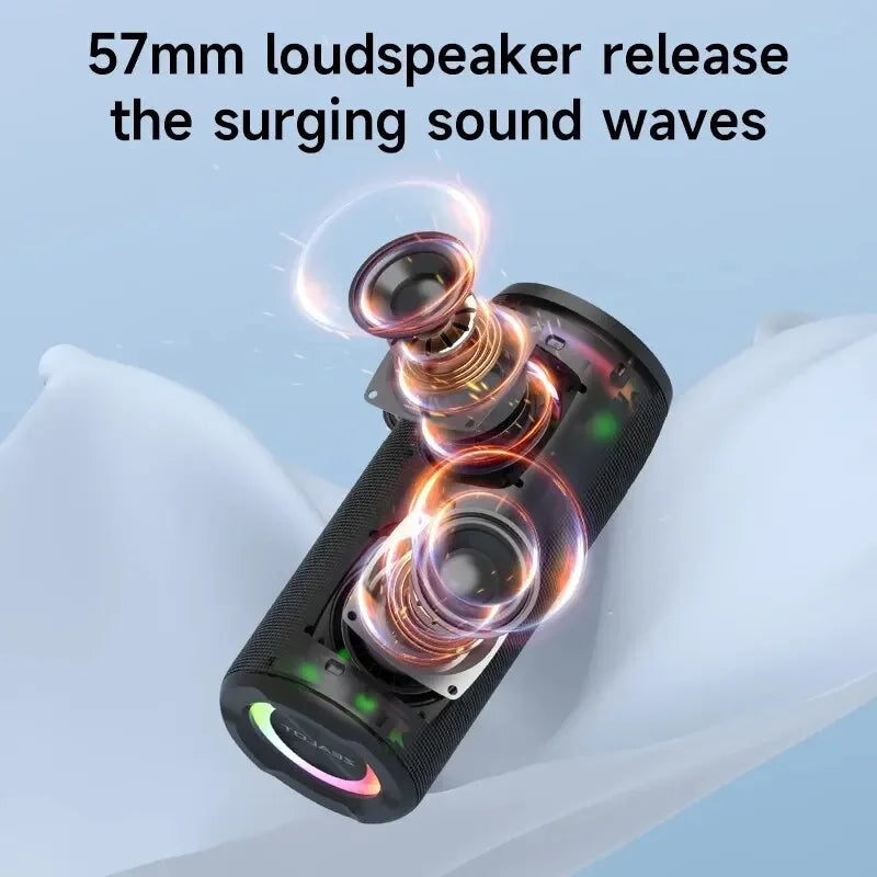 Enceinte Bluetooth haute puissance ZEALOT-S51PRO 40 W, basses stéréo 3D, portable et étanche IPX5, compatible TWS.