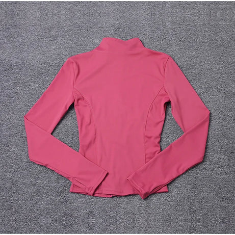 Women Sport Jacket Long Sleeve Shirt Workout Coat Gym Training Clothing Yoga Sportswear