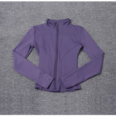 Women Sport Jacket Long Sleeve Shirt Workout Coat Gym Training Clothing Yoga Sportswear