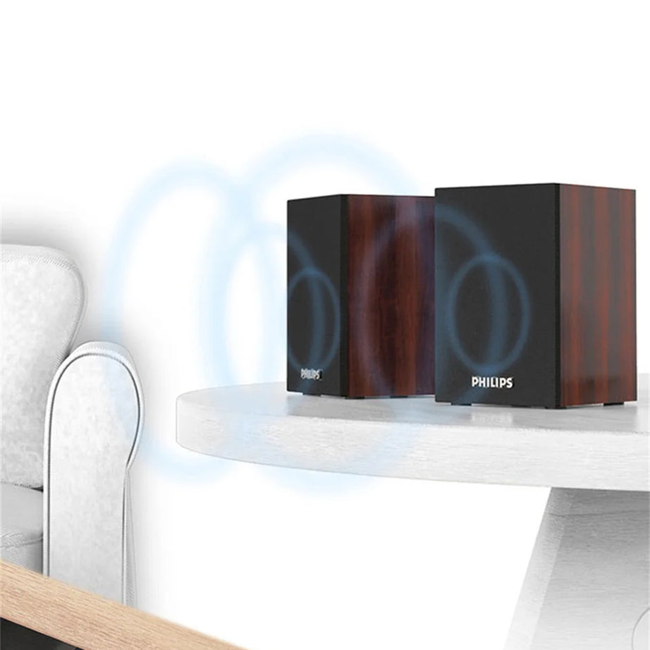 Enceinte Bluetooth Philips SPA20 avec son surround à 360°, stéréo sans fil Bluetooth pour ordinateur portable Macbook