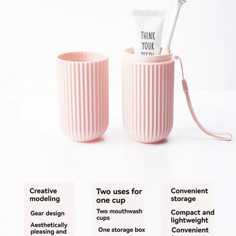 Étui de rangement portable pour brosse à dents et dentifrice, idéal pour les voyages et le camping. Protège votre brosse à dents et votre dentifrice de la saleté et des dommages.