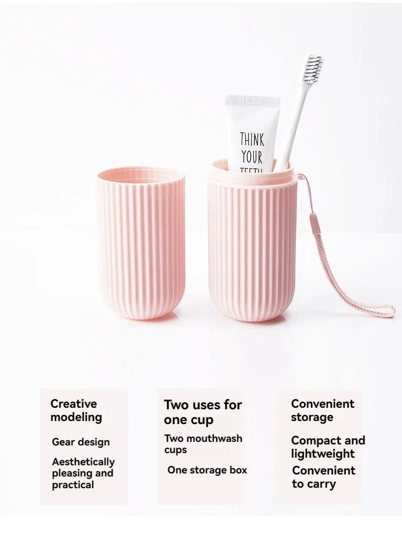 Étui de rangement portable pour brosse à dents et dentifrice, idéal pour les voyages et le camping. Protège votre brosse à dents et votre dentifrice de la saleté et des dommages.