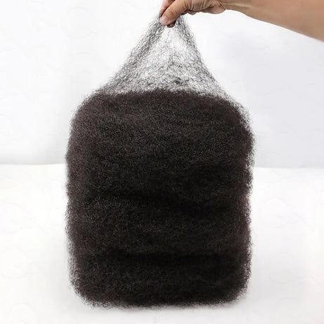 Cheveux Black Pearl Top QVR péruviens crépus bouclés mini twist 50 g/pièce, cheveux humains crépus afro en vrac pour tresses, 100 % cheveux Remy.