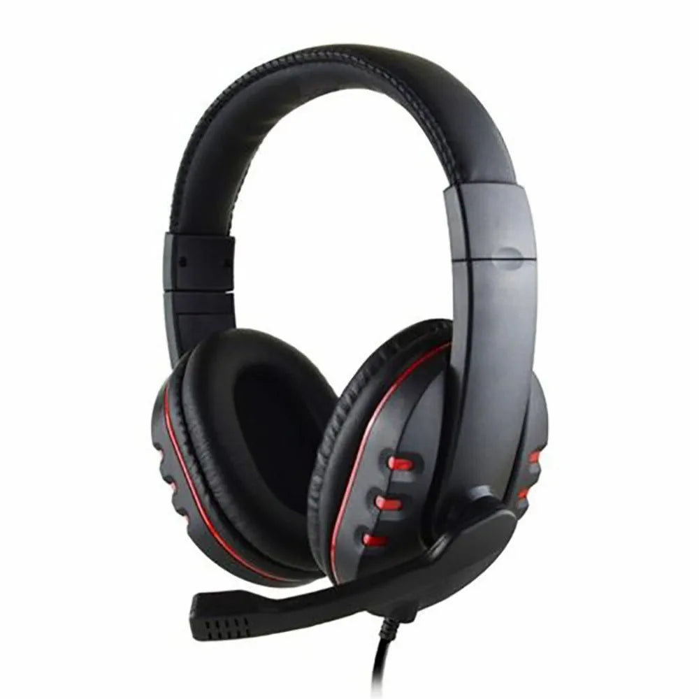 Auriculares con cable de 3,5 mm para juegos, música, PS4, PlayStation 4, PC, chat, ordenador, con micrófono.