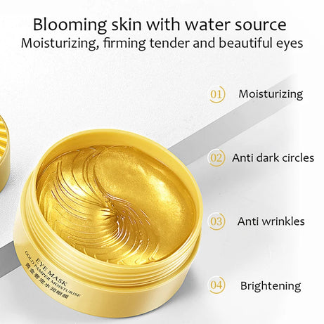 60 masques pour les yeux BIOAQUA au collagène, hydratants et raffermissants, anti-cernes, patchs de beauté pour les yeux.
