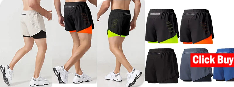 Pantalon de sport 2 en 1 pour homme, survêtement d'entraînement athlétique, pantalon de jogging, pantalon de fitness et de course à pied pour homme