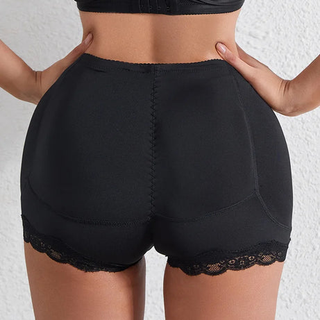 Culotte gainante avec coussinets pour les hanches, effet push-up et rehausseur de fesses, ventre plat, effet lissant, effet fesses rebondies.