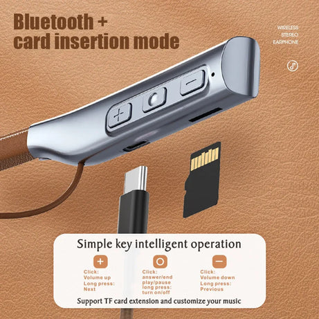Fone Bluetooth Earphones Wireless Headphones Magnetic Sport Neckband Neck-hanging TWS Earbuds Wireless Blutooth Headset with Mic