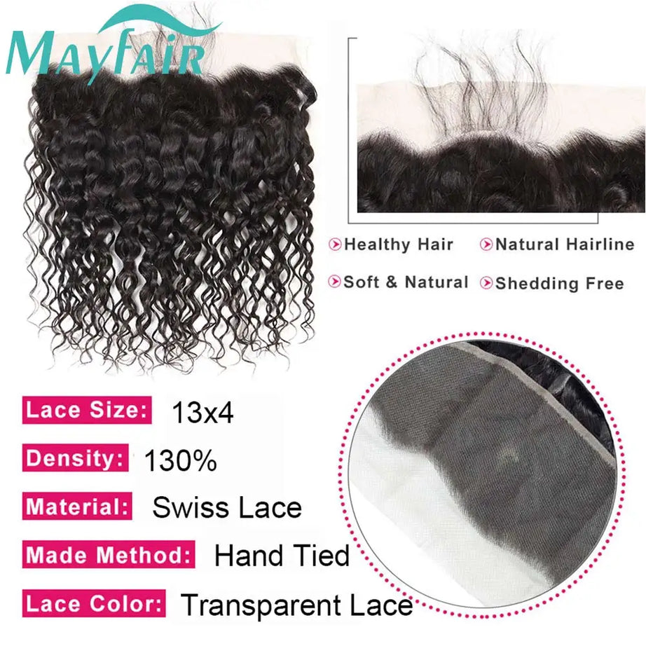 Lace Frontale transparente HD 12A en dentelle 13x4, effet ondulé, fermeture 4x4, cheveux humains brésiliens, effet bouclé crépu et lisse.