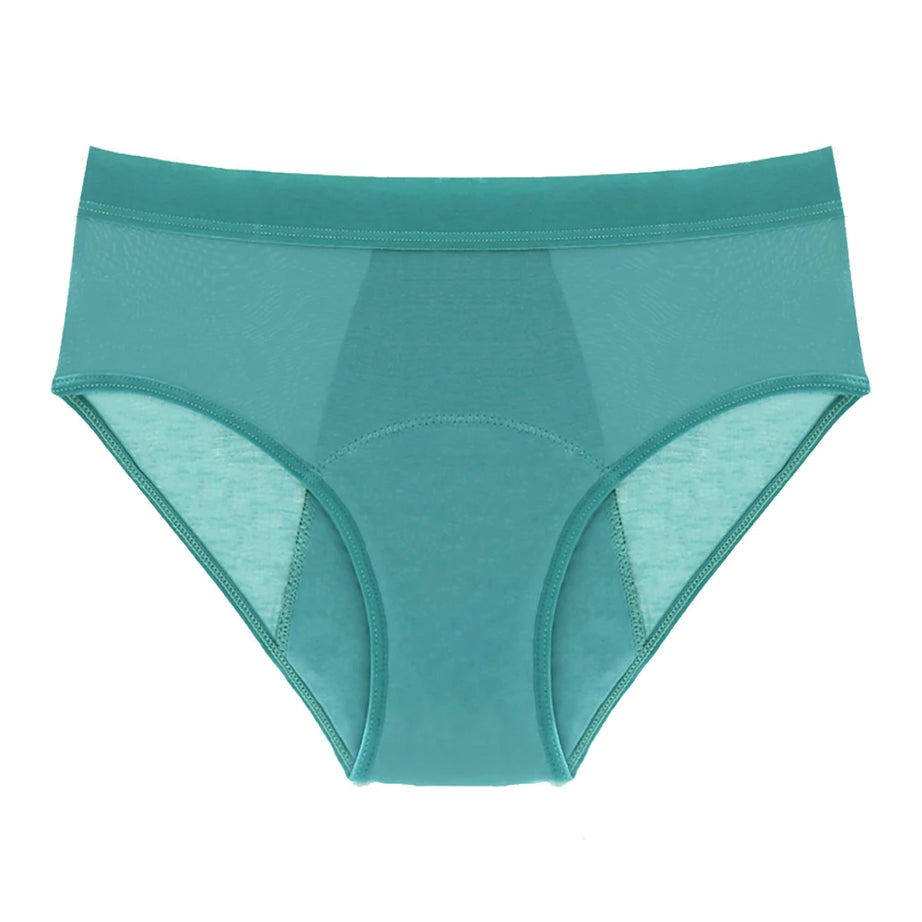 Culottes menstruelles respirantes, 4 couches, anti-fuites, en fibre de bambou, pour flux abondant, absorption rapide.