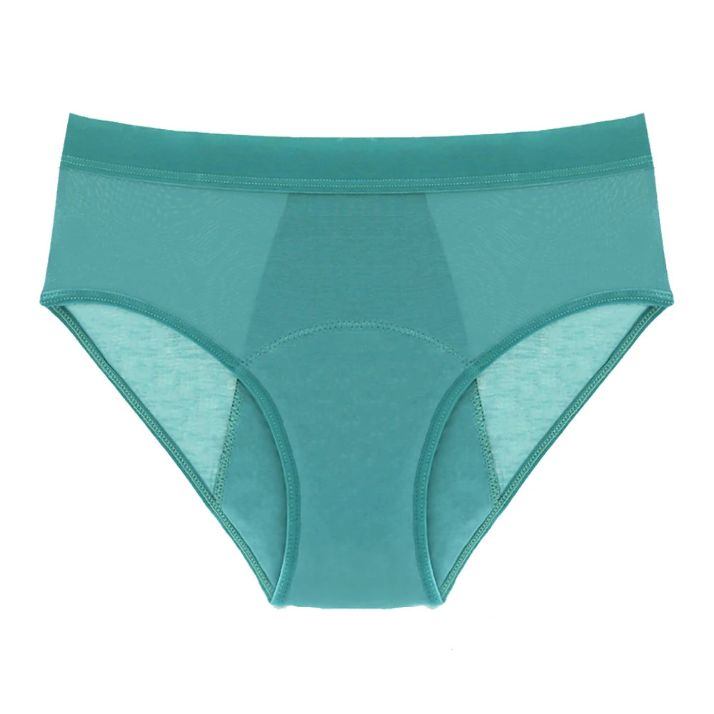 Culottes menstruelles respirantes, 4 couches, anti-fuites, en fibre de bambou, pour flux abondant, absorption rapide.
