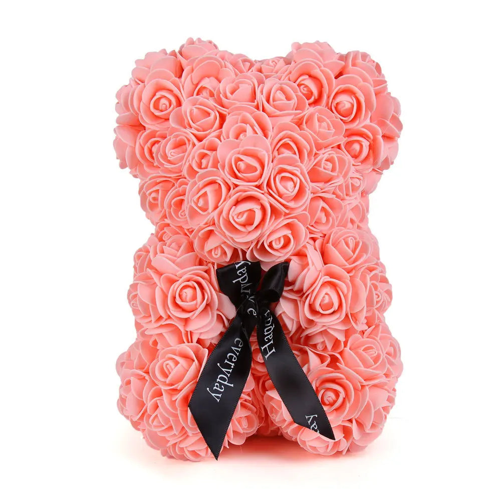 Rose Bear Gift Valentine's Day Wedding Decoration 19cm