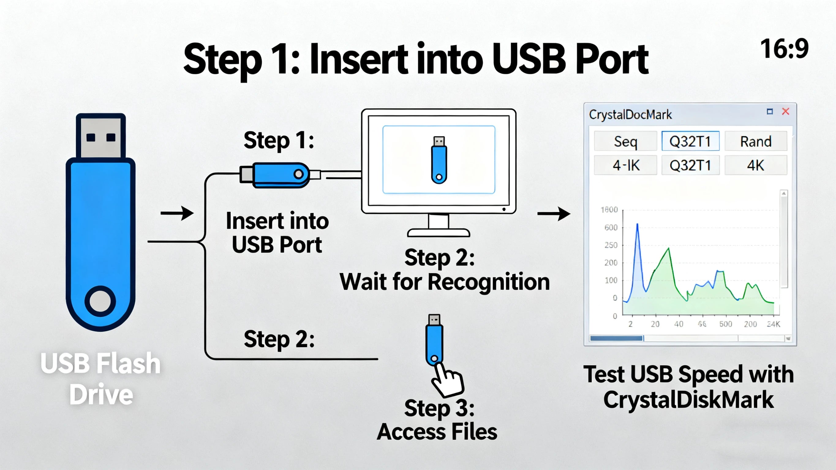 Clé USB 128 Go, 64 Go, 32 Go, 16 Go, Wi-Fi 3.0 haute vitesse