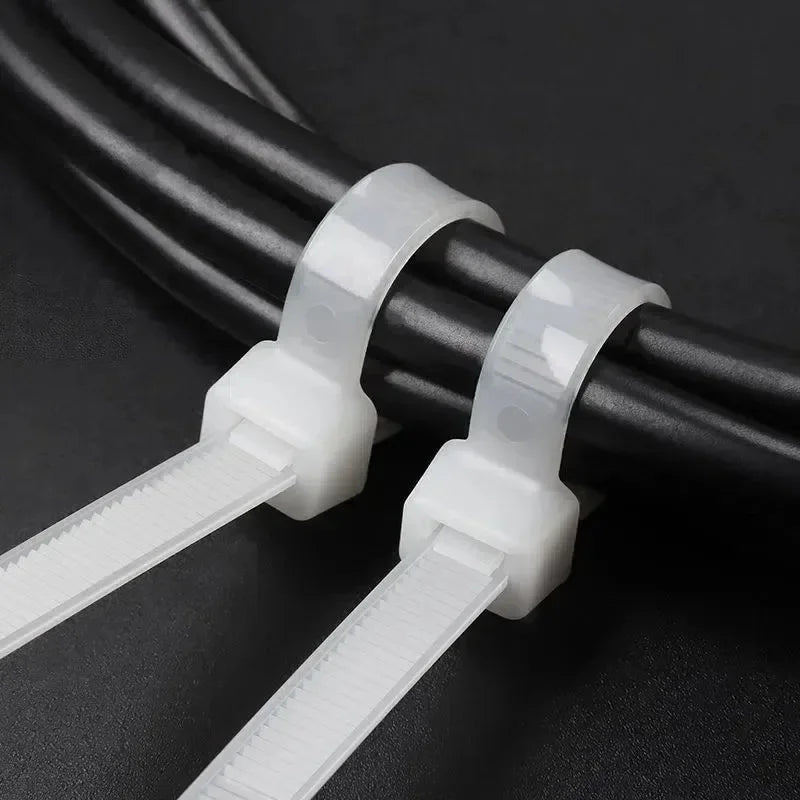 Nylon Cable Ties Self-Locking Zip Ties 100-1000pcs