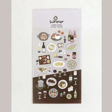 Autocollants Suatelier Foods, scrapbooking esthétique, jolis stickers pour carnets de voyage, décorations coréennes, agendas et fournitures de loisirs créatifs.