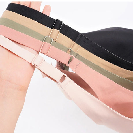 Soutien-gorge sexy sans coutures et sans armatures, soutien-gorge ajustable, sous-vêtements féminins, brassière rembourrée push-up, lingerie intime