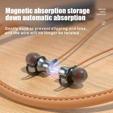 Fone Bluetooth Earphones Wireless Headphones Magnetic Sport Neckband Neck-hanging TWS Earbuds Wireless Blutooth Headset with Mic