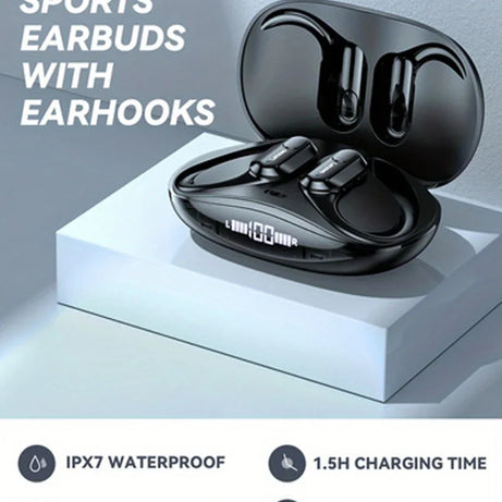 Lenovo XT80 Wireless Headphones Bluetooth 5.3 Earphones True with Mic Button Control Noise Reduction Earhooks Waterproof Headset