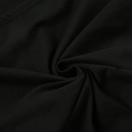 Débardeur noir sans bretelles à imprimé gothique pour femme, coupe skinny, court, style décontracté chic estival, streetwear Y2K, basique