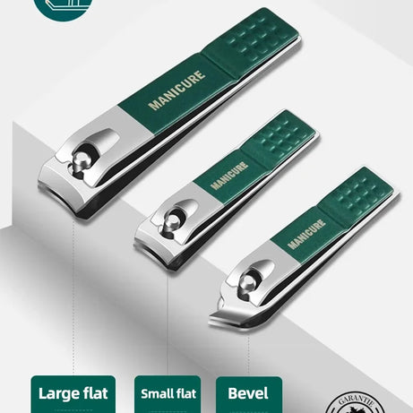 Kit de manucure et pédicure professionnel 6/9 pièces en acier inoxydable avec coupe-ongles et étui de voyage.