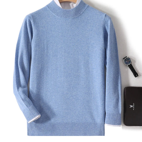 Pull 100 % laine mérinos pour femme, grande taille jusqu'à 5XL, col demi-lune, maille ample, manches longues, finitions cachemire.