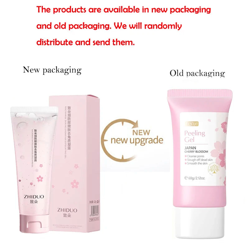 Gel exfoliant nettoyant en profondeur pour le visage, soin éclaircissant et hydratant, gommage réparateur, 60 g