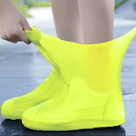 1 paire de couvre-chaussures imperméables en silicone, résistants aux irrégularités du bord, pour bottes de pluie, accessoires pour les journées pluvieuses en extérieur