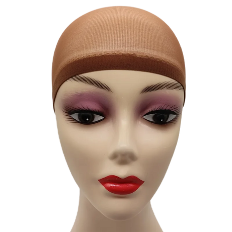 2 unidades/bolsa Gorro de peluca de media superior Red para pelucas de cabello tejido Redes para pelucas de cabello negro Marrón Gorro de peluca de malla elástica para hacer pelucas