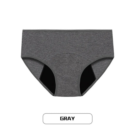 Lot de 3 culottes menstruelles pour femmes, anti-fuites, en coton, absorbantes, physiologiques, pour les règles.