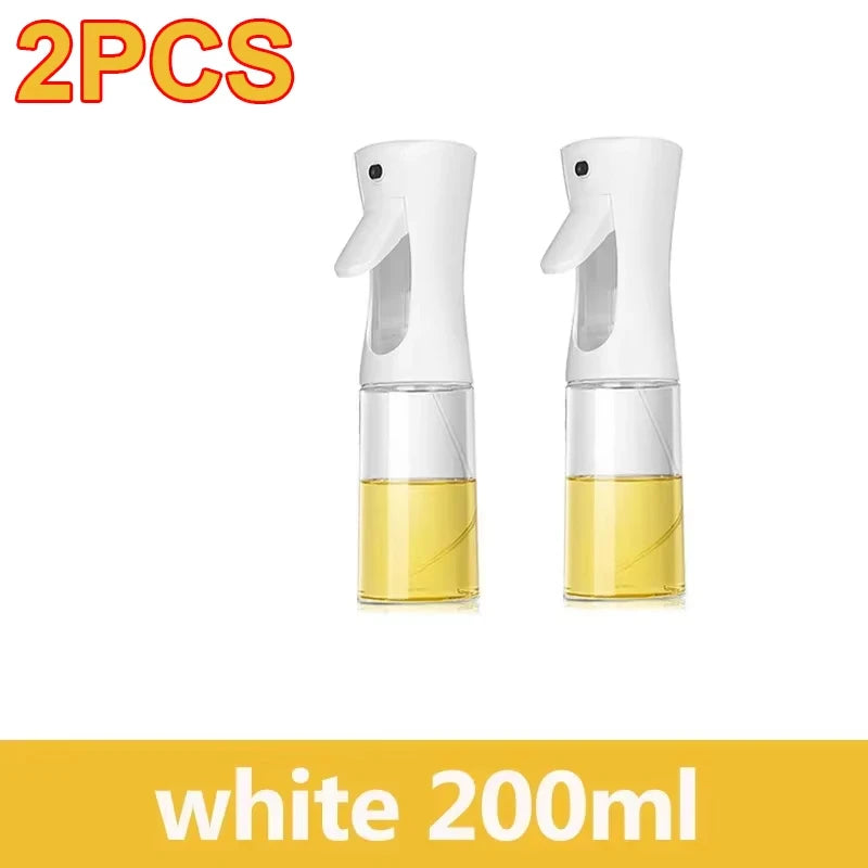 Flacon pulvérisateur d'huile de 200/300/500 ml pour barbecue et cuisson à l'huile d'olive, flacon en plastique, flacon vide pour vinaigre ou pinceau à huile
