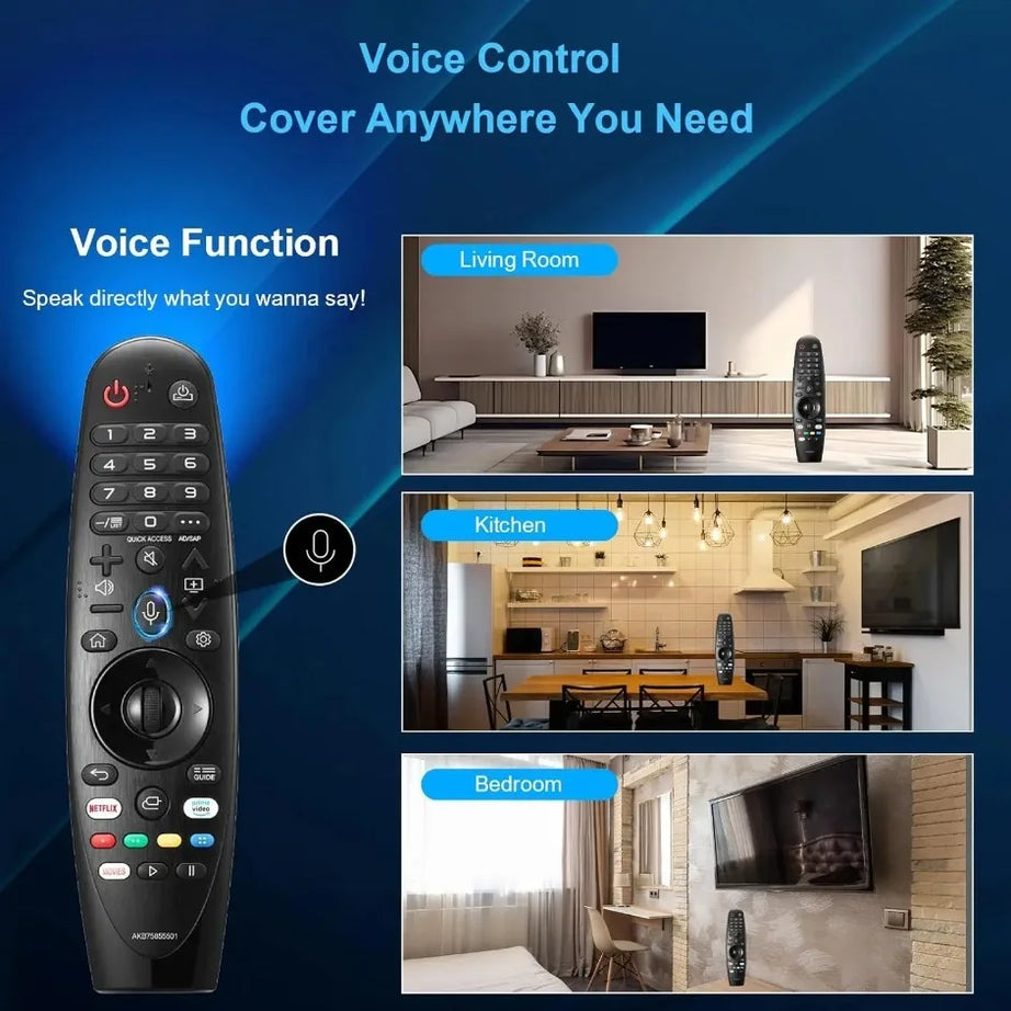 Nouvelle télécommande AN-MR20GA AKB75855501 avec fonction vocale et pointeur pour téléviseurs intelligents LG (compatible avec de nombreux modèles LG)