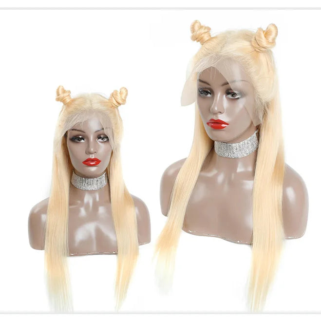13x4 13x6 360 HD Transparent 613 Honey Blonde Color Lace Front Human Hair Wigs for Women Raw Brazilian Straight Lace Frontal Wig