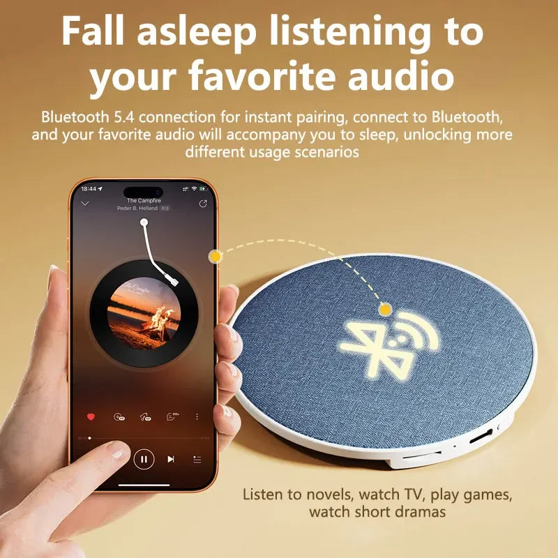 Aide au sommeil par haut-parleur d'oreiller à ultrasons, son dynamique haute qualité, enceinte Bluetooth papillon 2026