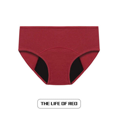 Lot de 3 culottes menstruelles pour femmes, anti-fuites, en coton, absorbantes, physiologiques, pour les règles.