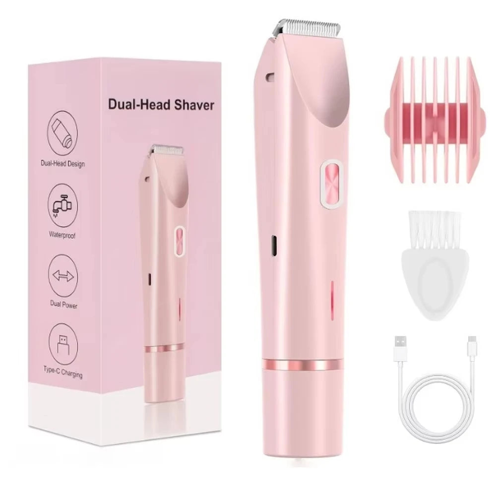Épilateur corporel pour femme, rasoir électrique pour le visage, la moustache, les jambes, le corps, les aisselles et le maillot. Tondeuse électrique pour le corps et le visage.