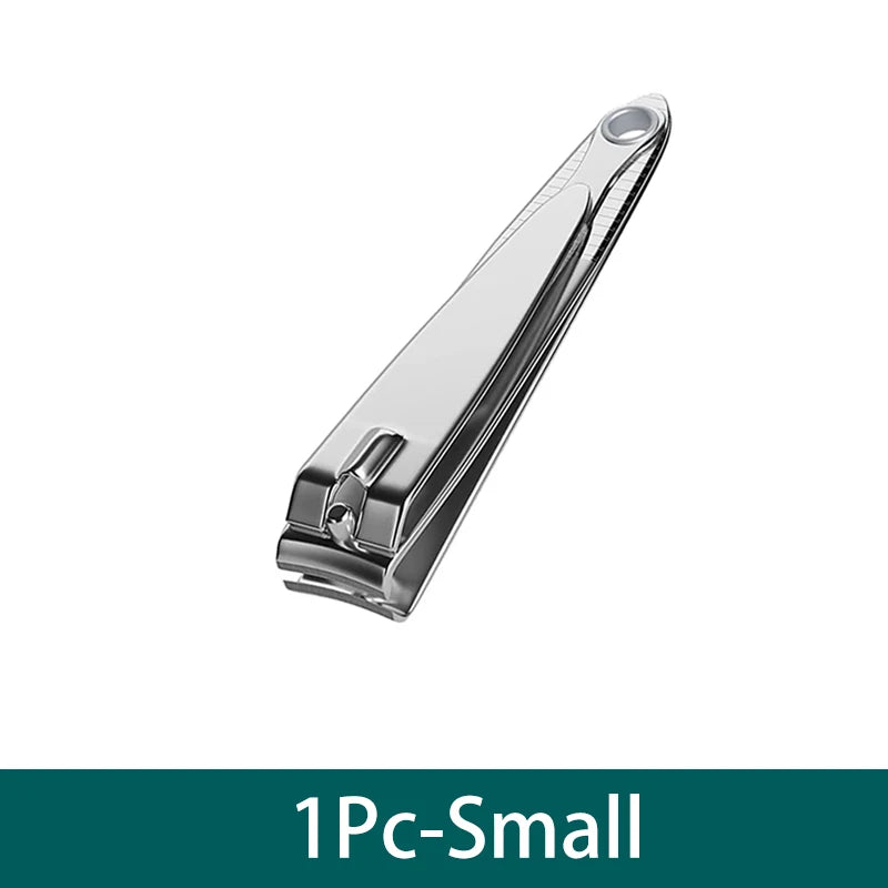 Splash resistant nail clippers, stainless steel scissors for nail beauty tools, for hard nails, wide and durable knives