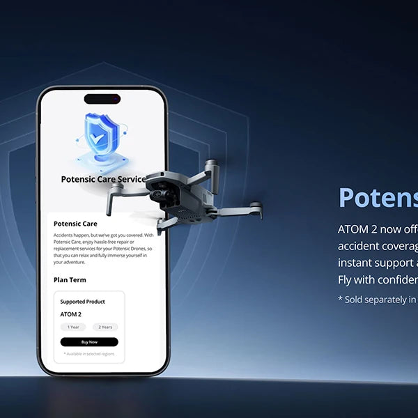 Drone Potensic ATOM 2 avec caméra, vidéo 4K HDR, photo 8K, nacelle 3 axes, moins de 249 g, prise de vue verticale, portée de 10 km, mode nuit IA, suivi IA