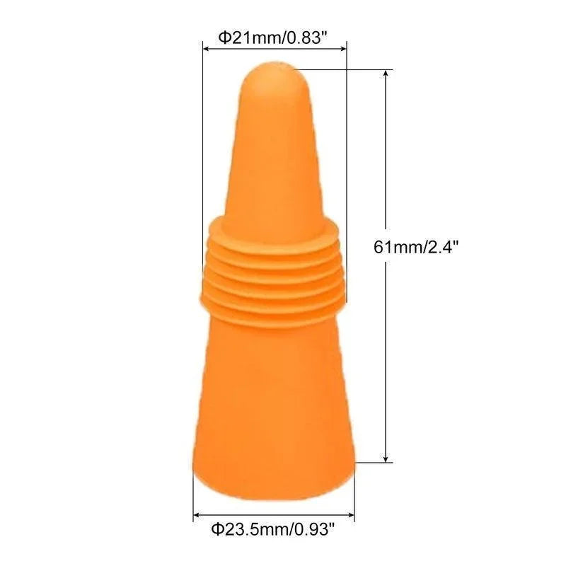 Lot de 1 bouchon en silicone pour bouteilles de vin et autres boissons, étanche, réutilisable.
