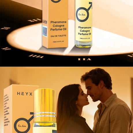 Huile de parfum aux phéromones, fragrance longue durée pour hommes et femmes, format voyage, pour une ambiance romantique.