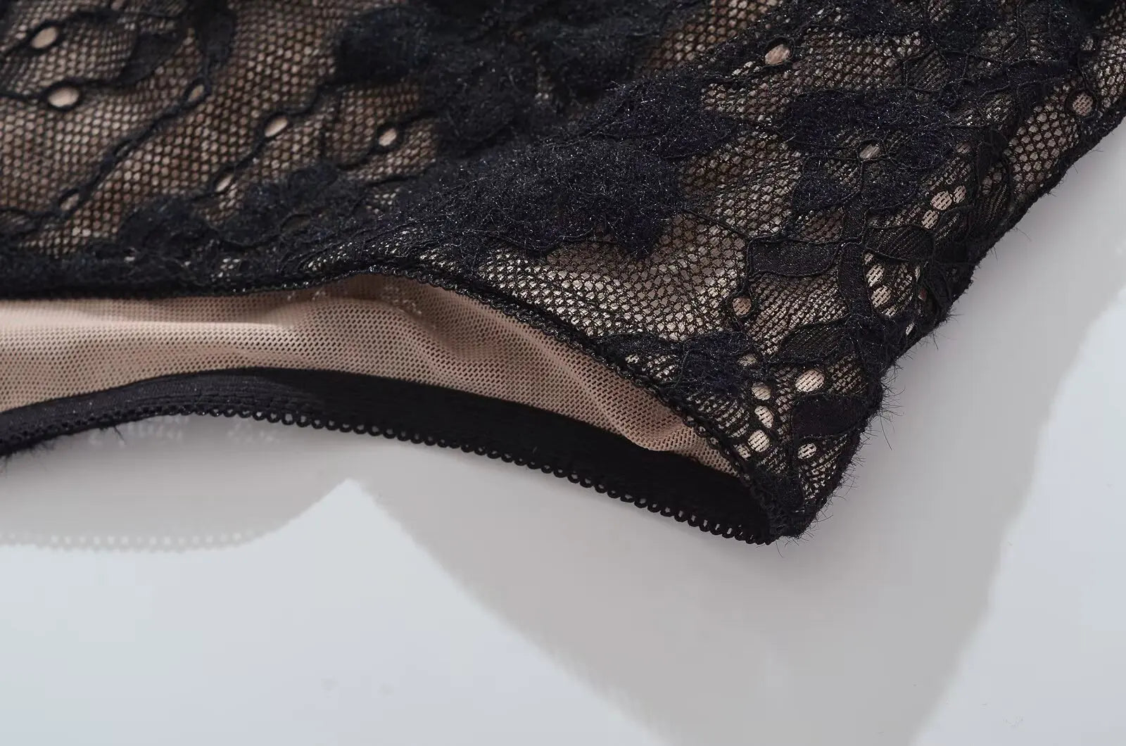 Body sexy transparente de encaje con forro, sin espalda, con tirantes finos, mono corto ajustado para mujer, monos ajustados, enterizos.
