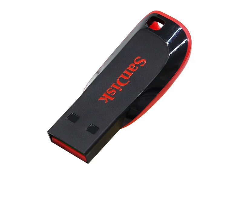Clé USB SanDisk Cruzer Blade originale 16 Go, 32 Go, 64 Go, 128 Go, disque de stockage USB portable pour ordinateur