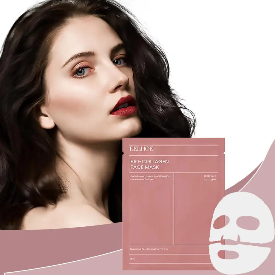Masque visage bio-collagène (1/5/10 pièces) - Réduit les pores - Hydratation intense - Soin de nuit - Hydrate, rafraîchit et illumine le teint