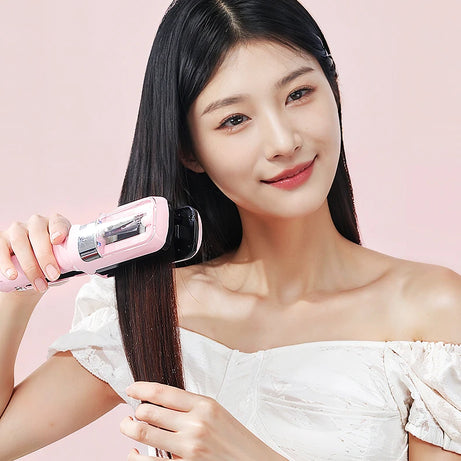 Coupe-pointes automatique professionnelle sans fil pour femmes, idéale pour les cheveux secs, abîmés et cassants.
