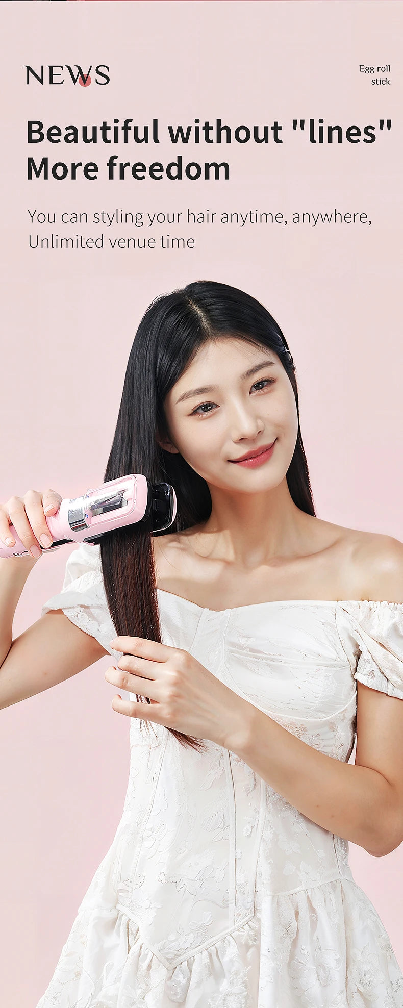 Coupe-pointes automatique professionnelle sans fil pour femmes, idéale pour les cheveux secs, abîmés et cassants.