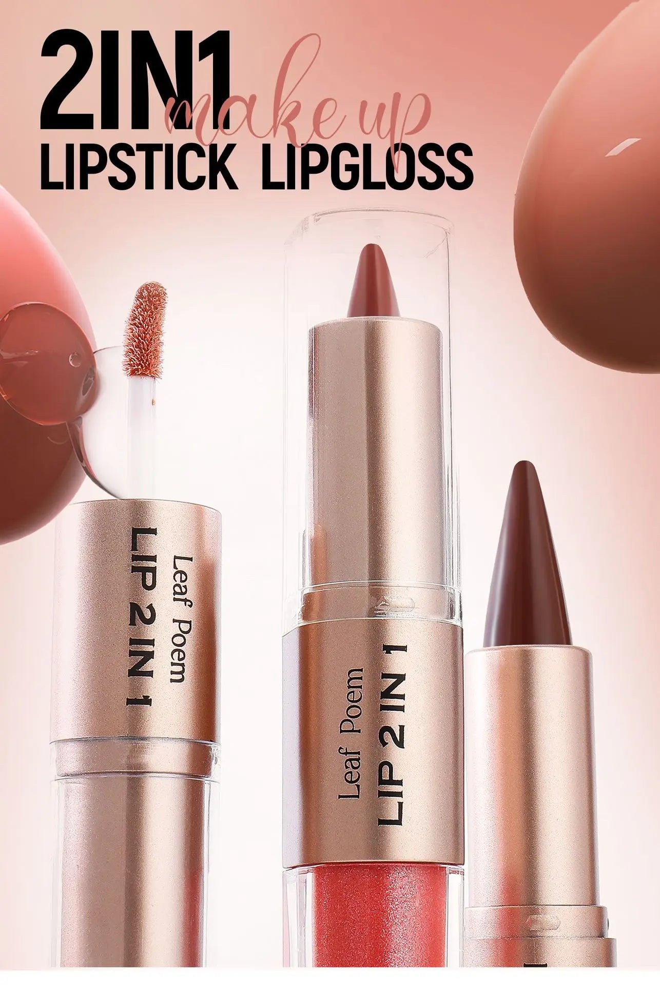 Crayon contour des lèvres noir et marron effilé, double embout miroir, effet repulpant, gloss cristal, maquillage pour des lèvres rouges sexy