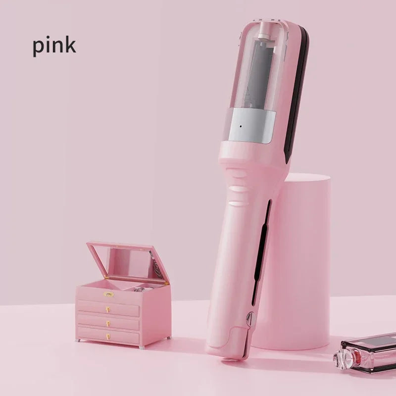 Coupe-pointes automatique professionnelle sans fil pour femmes, idéale pour les cheveux secs, abîmés et cassants.