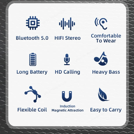 Écouteurs Bluetooth Lenovo HE05X 100 % originaux, étanches, son Hi-Fi, tour de cou magnétique, casque de sport