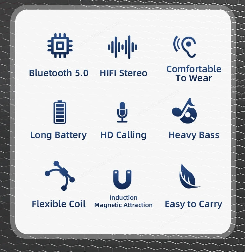 Écouteurs Bluetooth Lenovo HE05X 100 % originaux, étanches, son Hi-Fi, tour de cou magnétique, casque de sport